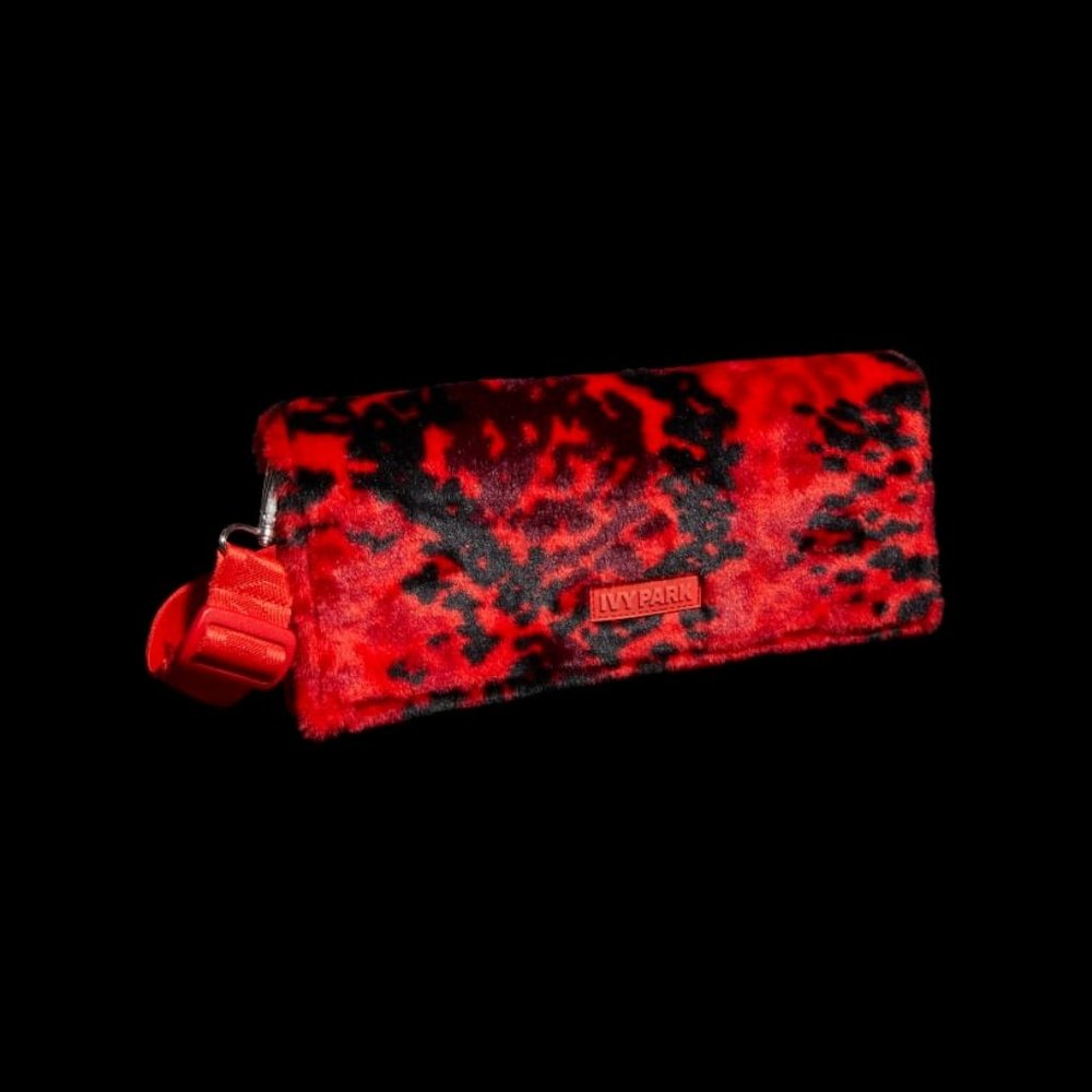 SOLD = ADIDAS x IVY PARK - PRINTED FAUX FUR ENVELOPE CLUTCH